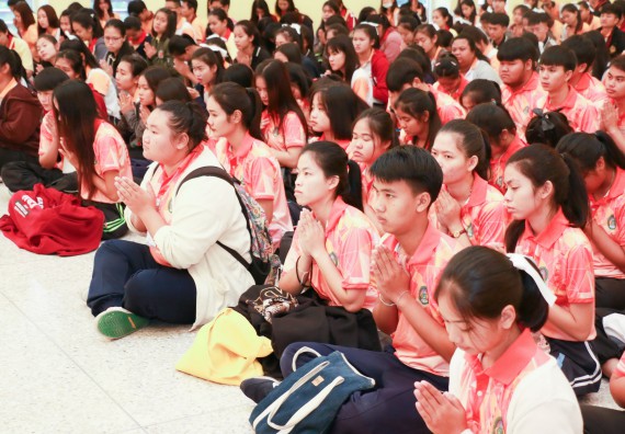 ภาพกิจกรรม สโมสรนักศึกษาคณะวิทยาศาสตร์และเทคโนโลยี จัดกิจกรรมทำบุญคณะวิทยาศาสตร์และเทคโนโลยี ประจำปี 2561