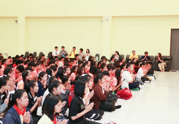 ภาพกิจกรรม สโมสรนักศึกษาคณะวิทยาศาสตร์และเทคโนโลยี จัดกิจกรรมทำบุญคณะวิทยาศาสตร์และเทคโนโลยี ประจำปี 2561