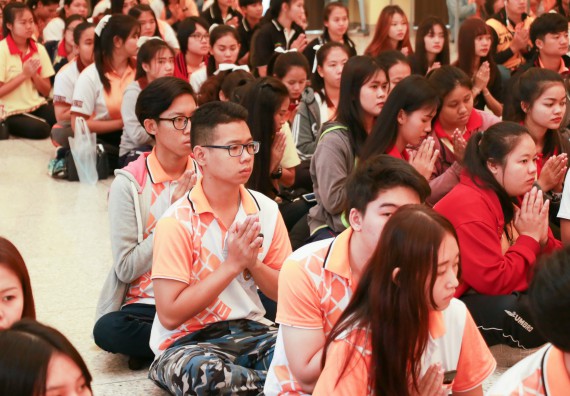 ภาพกิจกรรม สโมสรนักศึกษาคณะวิทยาศาสตร์และเทคโนโลยี จัดกิจกรรมทำบุญคณะวิทยาศาสตร์และเทคโนโลยี ประจำปี 2561