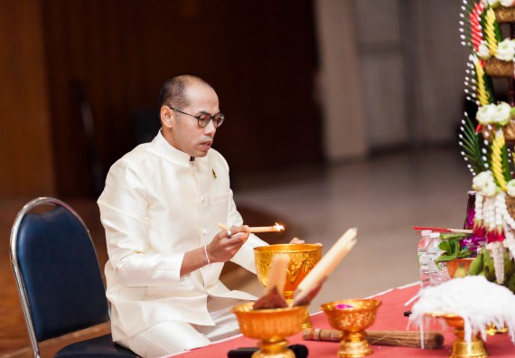 ภาพกิจกรรม สโมสรนักศึกษาคณะวิทยาศาสตร์และเทคโนโลยี จัด กิจกรรมบายศรีสู่ขวัญคณะวิทยาศาสตร์และเทคโนโลยี ประจำปี 2561