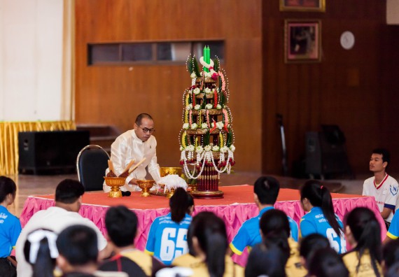 ภาพกิจกรรม สโมสรนักศึกษาคณะวิทยาศาสตร์และเทคโนโลยี จัด กิจกรรมบายศรีสู่ขวัญคณะวิทยาศาสตร์และเทคโนโลยี ประจำปี 2561