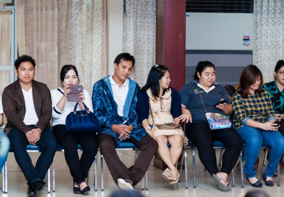 ภาพกิจกรรม สโมสรนักศึกษาคณะวิทยาศาสตร์และเทคโนโลยี จัด กิจกรรมบายศรีสู่ขวัญคณะวิทยาศาสตร์และเทคโนโลยี ประจำปี 2561