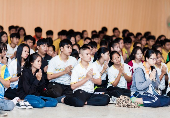 ภาพกิจกรรม สโมสรนักศึกษาคณะวิทยาศาสตร์และเทคโนโลยี จัด กิจกรรมบายศรีสู่ขวัญคณะวิทยาศาสตร์และเทคโนโลยี ประจำปี 2561