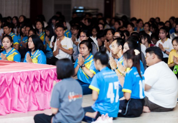 ภาพกิจกรรม สโมสรนักศึกษาคณะวิทยาศาสตร์และเทคโนโลยี จัด กิจกรรมบายศรีสู่ขวัญคณะวิทยาศาสตร์และเทคโนโลยี ประจำปี 2561