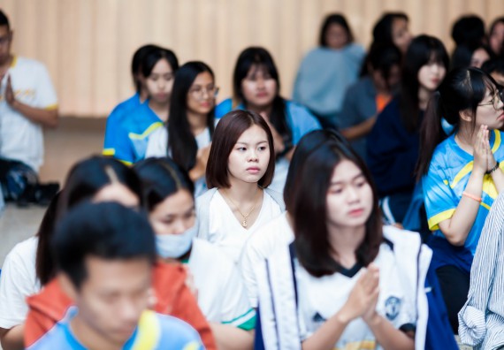 ภาพกิจกรรม สโมสรนักศึกษาคณะวิทยาศาสตร์และเทคโนโลยี จัด กิจกรรมบายศรีสู่ขวัญคณะวิทยาศาสตร์และเทคโนโลยี ประจำปี 2561