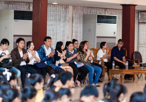 ภาพกิจกรรม สโมสรนักศึกษาคณะวิทยาศาสตร์และเทคโนโลยี จัด กิจกรรมบายศรีสู่ขวัญคณะวิทยาศาสตร์และเทคโนโลยี ประจำปี 2561