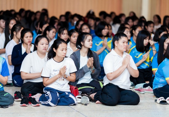 ภาพกิจกรรม สโมสรนักศึกษาคณะวิทยาศาสตร์และเทคโนโลยี จัด กิจกรรมบายศรีสู่ขวัญคณะวิทยาศาสตร์และเทคโนโลยี ประจำปี 2561