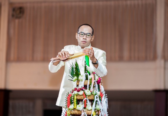 ภาพกิจกรรม สโมสรนักศึกษาคณะวิทยาศาสตร์และเทคโนโลยี จัด กิจกรรมบายศรีสู่ขวัญคณะวิทยาศาสตร์และเทคโนโลยี ประจำปี 2561