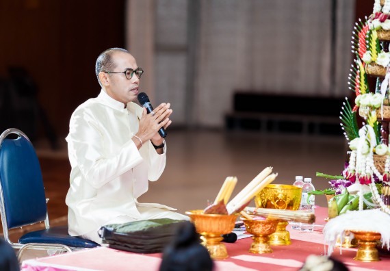 ภาพกิจกรรม สโมสรนักศึกษาคณะวิทยาศาสตร์และเทคโนโลยี จัด กิจกรรมบายศรีสู่ขวัญคณะวิทยาศาสตร์และเทคโนโลยี ประจำปี 2561