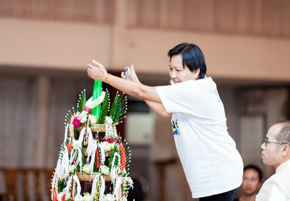 ภาพกิจกรรม สโมสรนักศึกษาคณะวิทยาศาสตร์และเทคโนโลยี จัด กิจกรรมบายศรีสู่ขวัญคณะวิทยาศาสตร์และเทคโนโลยี ประจำปี 2561