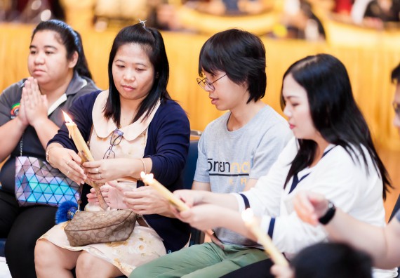 ภาพกิจกรรม สโมสรนักศึกษาคณะวิทยาศาสตร์และเทคโนโลยี จัด กิจกรรมบายศรีสู่ขวัญคณะวิทยาศาสตร์และเทคโนโลยี ประจำปี 2561