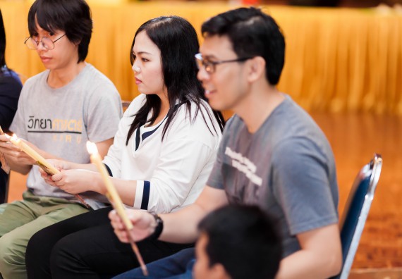 ภาพกิจกรรม สโมสรนักศึกษาคณะวิทยาศาสตร์และเทคโนโลยี จัด กิจกรรมบายศรีสู่ขวัญคณะวิทยาศาสตร์และเทคโนโลยี ประจำปี 2561