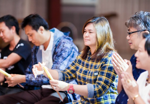 ภาพกิจกรรม สโมสรนักศึกษาคณะวิทยาศาสตร์และเทคโนโลยี จัด กิจกรรมบายศรีสู่ขวัญคณะวิทยาศาสตร์และเทคโนโลยี ประจำปี 2561