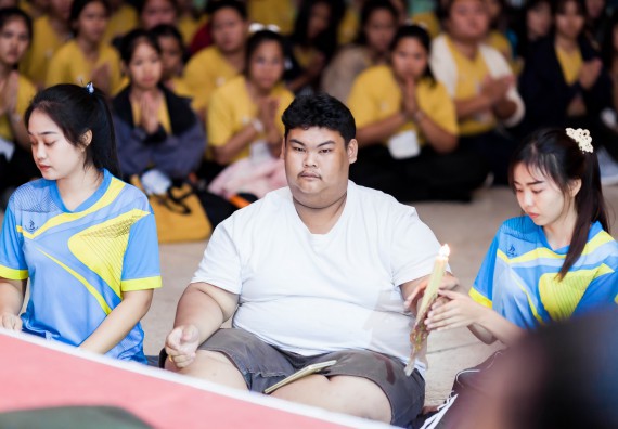 ภาพกิจกรรม สโมสรนักศึกษาคณะวิทยาศาสตร์และเทคโนโลยี จัด กิจกรรมบายศรีสู่ขวัญคณะวิทยาศาสตร์และเทคโนโลยี ประจำปี 2561