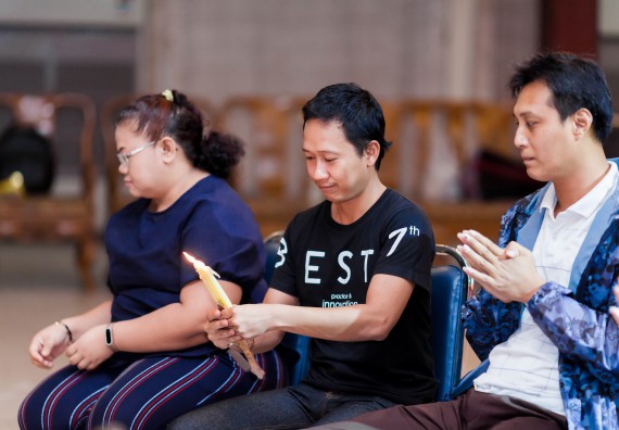 ภาพกิจกรรม สโมสรนักศึกษาคณะวิทยาศาสตร์และเทคโนโลยี จัด กิจกรรมบายศรีสู่ขวัญคณะวิทยาศาสตร์และเทคโนโลยี ประจำปี 2561