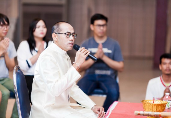 ภาพกิจกรรม สโมสรนักศึกษาคณะวิทยาศาสตร์และเทคโนโลยี จัด กิจกรรมบายศรีสู่ขวัญคณะวิทยาศาสตร์และเทคโนโลยี ประจำปี 2561