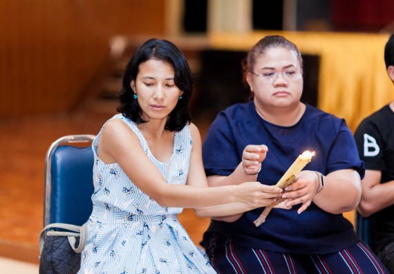 ภาพกิจกรรม สโมสรนักศึกษาคณะวิทยาศาสตร์และเทคโนโลยี จัด กิจกรรมบายศรีสู่ขวัญคณะวิทยาศาสตร์และเทคโนโลยี ประจำปี 2561