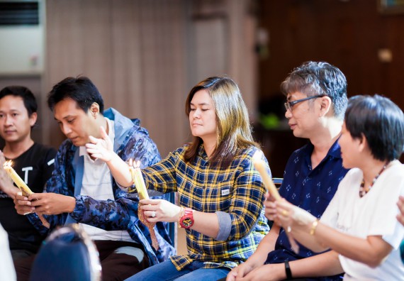 ภาพกิจกรรม สโมสรนักศึกษาคณะวิทยาศาสตร์และเทคโนโลยี จัด กิจกรรมบายศรีสู่ขวัญคณะวิทยาศาสตร์และเทคโนโลยี ประจำปี 2561