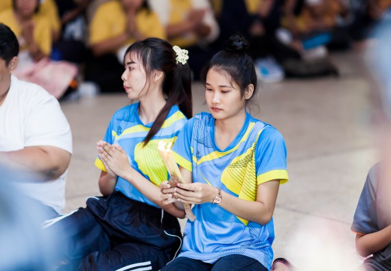 ภาพกิจกรรม สโมสรนักศึกษาคณะวิทยาศาสตร์และเทคโนโลยี จัด กิจกรรมบายศรีสู่ขวัญคณะวิทยาศาสตร์และเทคโนโลยี ประจำปี 2561