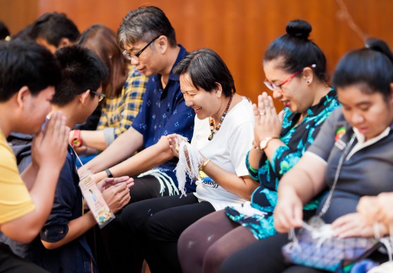 ภาพกิจกรรม สโมสรนักศึกษาคณะวิทยาศาสตร์และเทคโนโลยี จัด กิจกรรมบายศรีสู่ขวัญคณะวิทยาศาสตร์และเทคโนโลยี ประจำปี 2561
