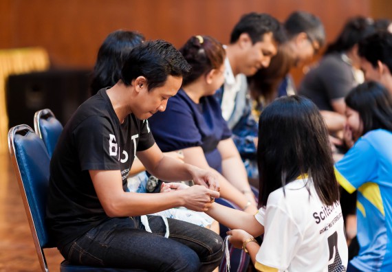 ภาพกิจกรรม สโมสรนักศึกษาคณะวิทยาศาสตร์และเทคโนโลยี จัด กิจกรรมบายศรีสู่ขวัญคณะวิทยาศาสตร์และเทคโนโลยี ประจำปี 2561