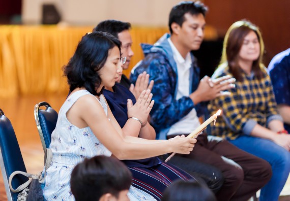 ภาพกิจกรรม สโมสรนักศึกษาคณะวิทยาศาสตร์และเทคโนโลยี จัด กิจกรรมบายศรีสู่ขวัญคณะวิทยาศาสตร์และเทคโนโลยี ประจำปี 2561