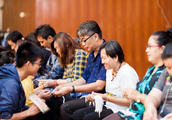 ภาพกิจกรรม สโมสรนักศึกษาคณะวิทยาศาสตร์และเทคโนโลยี จัด กิจกรรมบายศรีสู่ขวัญคณะวิทยาศาสตร์และเทคโนโลยี ประจำปี 2561