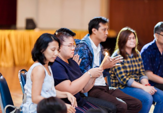 ภาพกิจกรรม สโมสรนักศึกษาคณะวิทยาศาสตร์และเทคโนโลยี จัด กิจกรรมบายศรีสู่ขวัญคณะวิทยาศาสตร์และเทคโนโลยี ประจำปี 2561