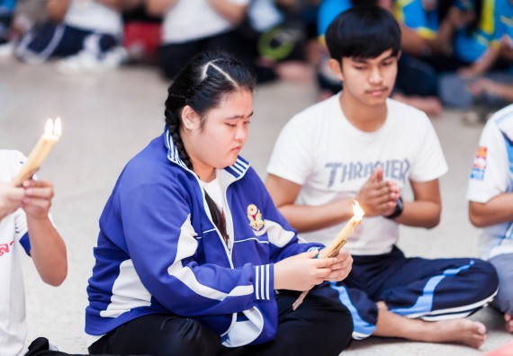ภาพกิจกรรม สโมสรนักศึกษาคณะวิทยาศาสตร์และเทคโนโลยี จัด กิจกรรมบายศรีสู่ขวัญคณะวิทยาศาสตร์และเทคโนโลยี ประจำปี 2561