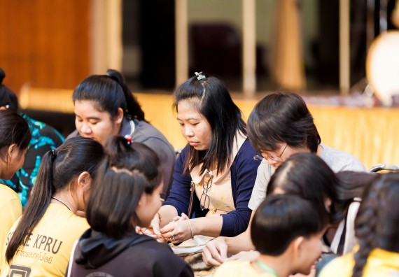 ภาพกิจกรรม สโมสรนักศึกษาคณะวิทยาศาสตร์และเทคโนโลยี จัด กิจกรรมบายศรีสู่ขวัญคณะวิทยาศาสตร์และเทคโนโลยี ประจำปี 2561