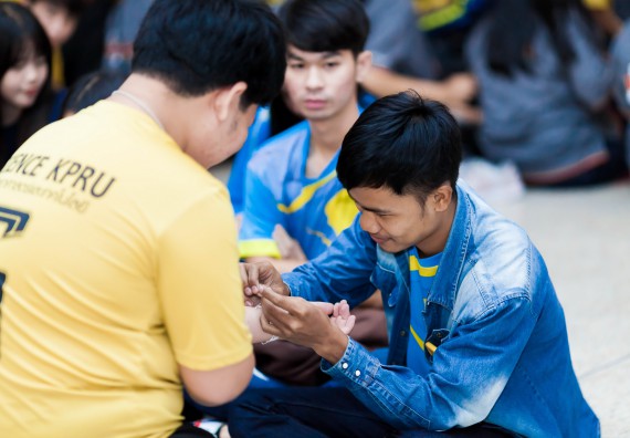 ภาพกิจกรรม สโมสรนักศึกษาคณะวิทยาศาสตร์และเทคโนโลยี จัด กิจกรรมบายศรีสู่ขวัญคณะวิทยาศาสตร์และเทคโนโลยี ประจำปี 2561