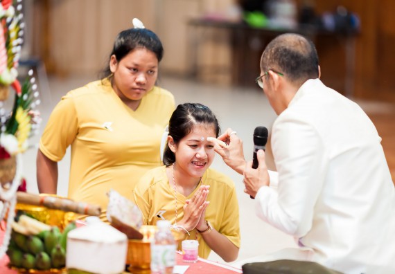 ภาพกิจกรรม สโมสรนักศึกษาคณะวิทยาศาสตร์และเทคโนโลยี จัด กิจกรรมบายศรีสู่ขวัญคณะวิทยาศาสตร์และเทคโนโลยี ประจำปี 2561