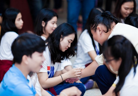 ภาพกิจกรรม สโมสรนักศึกษาคณะวิทยาศาสตร์และเทคโนโลยี จัด กิจกรรมบายศรีสู่ขวัญคณะวิทยาศาสตร์และเทคโนโลยี ประจำปี 2561