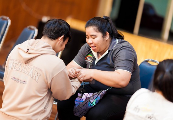 ภาพกิจกรรม สโมสรนักศึกษาคณะวิทยาศาสตร์และเทคโนโลยี จัด กิจกรรมบายศรีสู่ขวัญคณะวิทยาศาสตร์และเทคโนโลยี ประจำปี 2561