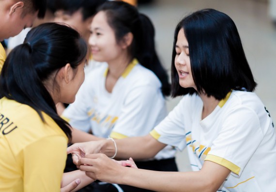 ภาพกิจกรรม สโมสรนักศึกษาคณะวิทยาศาสตร์และเทคโนโลยี จัด กิจกรรมบายศรีสู่ขวัญคณะวิทยาศาสตร์และเทคโนโลยี ประจำปี 2561