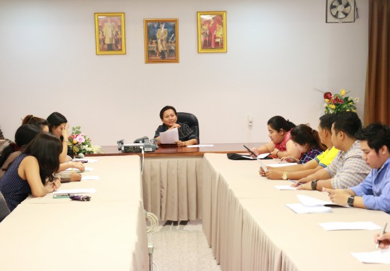 ภาพกิจกรรม คณะวิทยาศาสตร์และเทคโนโลยี จัดการประชุมแจ้งกำหนดการกิจกรรมพัฒนาบุคลากรด้านวิทยาศาสตร์และเทคโนโลยี