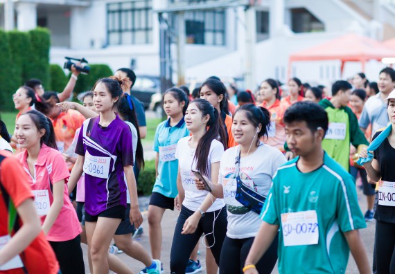 ภาพกิจกรรม คณะวิทยาศาสตร์และเทคโนโลยี เข้าร่วมกิจกรรม KPRU So Fun Run Say No Foam งานเดินวิ่งเพื่อสุขภาพ รักสุขภาพ เลิกใช้โฟม