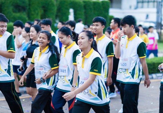 ภาพกิจกรรม คณะวิทยาศาสตร์และเทคโนโลยี เข้าร่วมกิจกรรม KPRU So Fun Run Say No Foam งานเดินวิ่งเพื่อสุขภาพ รักสุขภาพ เลิกใช้โฟม