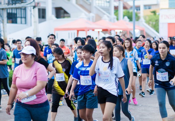 ภาพกิจกรรม คณะวิทยาศาสตร์และเทคโนโลยี เข้าร่วมกิจกรรม KPRU So Fun Run Say No Foam งานเดินวิ่งเพื่อสุขภาพ รักสุขภาพ เลิกใช้โฟม
