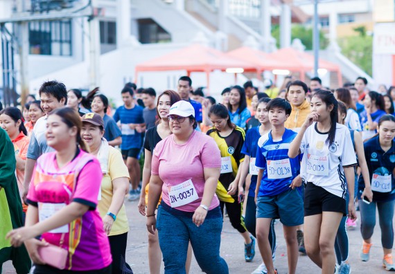 ภาพกิจกรรม คณะวิทยาศาสตร์และเทคโนโลยี เข้าร่วมกิจกรรม KPRU So Fun Run Say No Foam งานเดินวิ่งเพื่อสุขภาพ รักสุขภาพ เลิกใช้โฟม