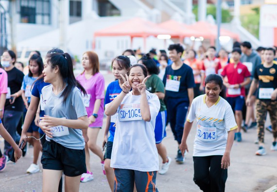 ภาพกิจกรรม คณะวิทยาศาสตร์และเทคโนโลยี เข้าร่วมกิจกรรม KPRU So Fun Run Say No Foam งานเดินวิ่งเพื่อสุขภาพ รักสุขภาพ เลิกใช้โฟม