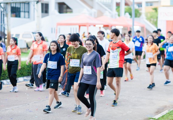 ภาพกิจกรรม คณะวิทยาศาสตร์และเทคโนโลยี เข้าร่วมกิจกรรม KPRU So Fun Run Say No Foam งานเดินวิ่งเพื่อสุขภาพ รักสุขภาพ เลิกใช้โฟม
