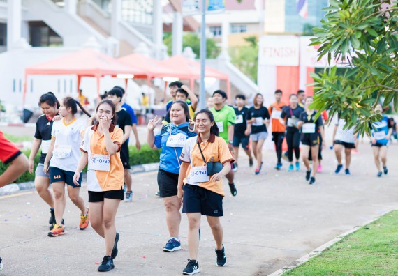 ภาพกิจกรรม คณะวิทยาศาสตร์และเทคโนโลยี เข้าร่วมกิจกรรม KPRU So Fun Run Say No Foam งานเดินวิ่งเพื่อสุขภาพ รักสุขภาพ เลิกใช้โฟม