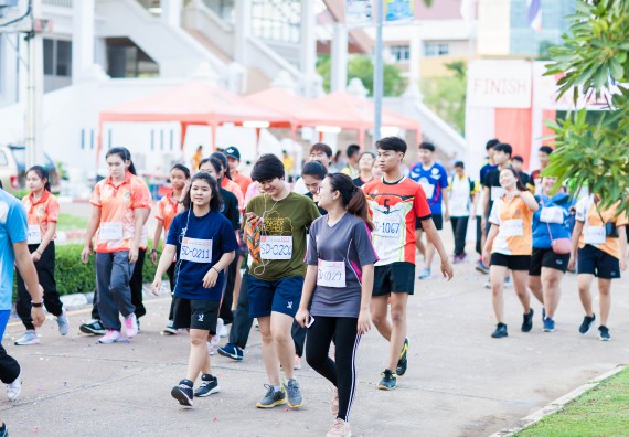 ภาพกิจกรรม คณะวิทยาศาสตร์และเทคโนโลยี เข้าร่วมกิจกรรม KPRU So Fun Run Say No Foam งานเดินวิ่งเพื่อสุขภาพ รักสุขภาพ เลิกใช้โฟม