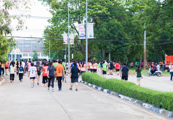 ภาพกิจกรรม คณะวิทยาศาสตร์และเทคโนโลยี เข้าร่วมกิจกรรม KPRU So Fun Run Say No Foam งานเดินวิ่งเพื่อสุขภาพ รักสุขภาพ เลิกใช้โฟม