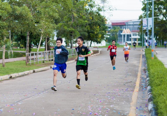 ภาพกิจกรรม คณะวิทยาศาสตร์และเทคโนโลยี เข้าร่วมกิจกรรม KPRU So Fun Run Say No Foam งานเดินวิ่งเพื่อสุขภาพ รักสุขภาพ เลิกใช้โฟม