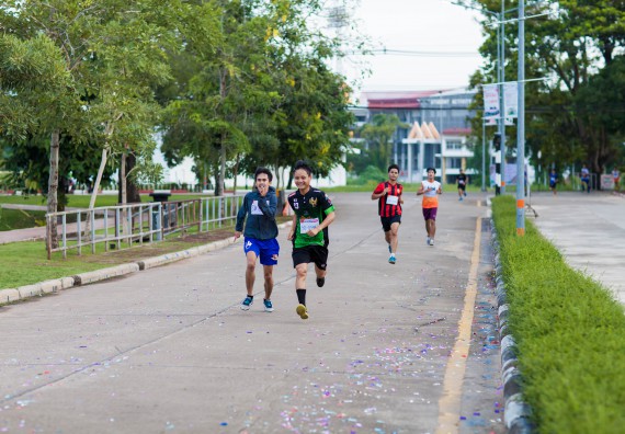 ภาพกิจกรรม คณะวิทยาศาสตร์และเทคโนโลยี เข้าร่วมกิจกรรม KPRU So Fun Run Say No Foam งานเดินวิ่งเพื่อสุขภาพ รักสุขภาพ เลิกใช้โฟม