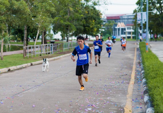ภาพกิจกรรม คณะวิทยาศาสตร์และเทคโนโลยี เข้าร่วมกิจกรรม KPRU So Fun Run Say No Foam งานเดินวิ่งเพื่อสุขภาพ รักสุขภาพ เลิกใช้โฟม