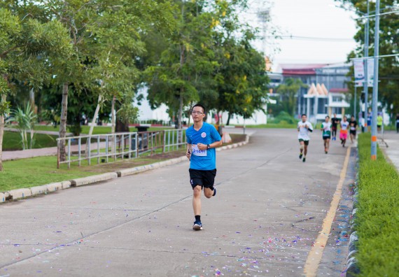 ภาพกิจกรรม คณะวิทยาศาสตร์และเทคโนโลยี เข้าร่วมกิจกรรม KPRU So Fun Run Say No Foam งานเดินวิ่งเพื่อสุขภาพ รักสุขภาพ เลิกใช้โฟม