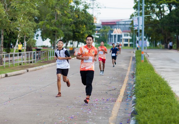 ภาพกิจกรรม คณะวิทยาศาสตร์และเทคโนโลยี เข้าร่วมกิจกรรม KPRU So Fun Run Say No Foam งานเดินวิ่งเพื่อสุขภาพ รักสุขภาพ เลิกใช้โฟม